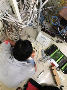 Hình ảnh thi công mạng máy tính 2